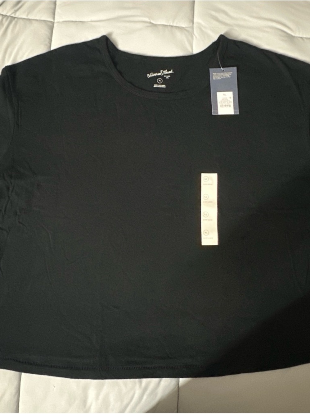 Universal Thread Black Short Sleeve Crewneck Tee